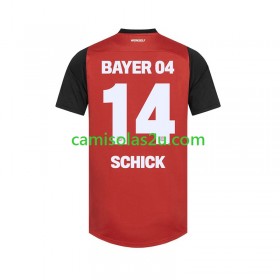 Camisolas de futebol Bayer 04 Leverkusen Patrik Schick 14 Equipamento Principal 2024/25 Manga Curta